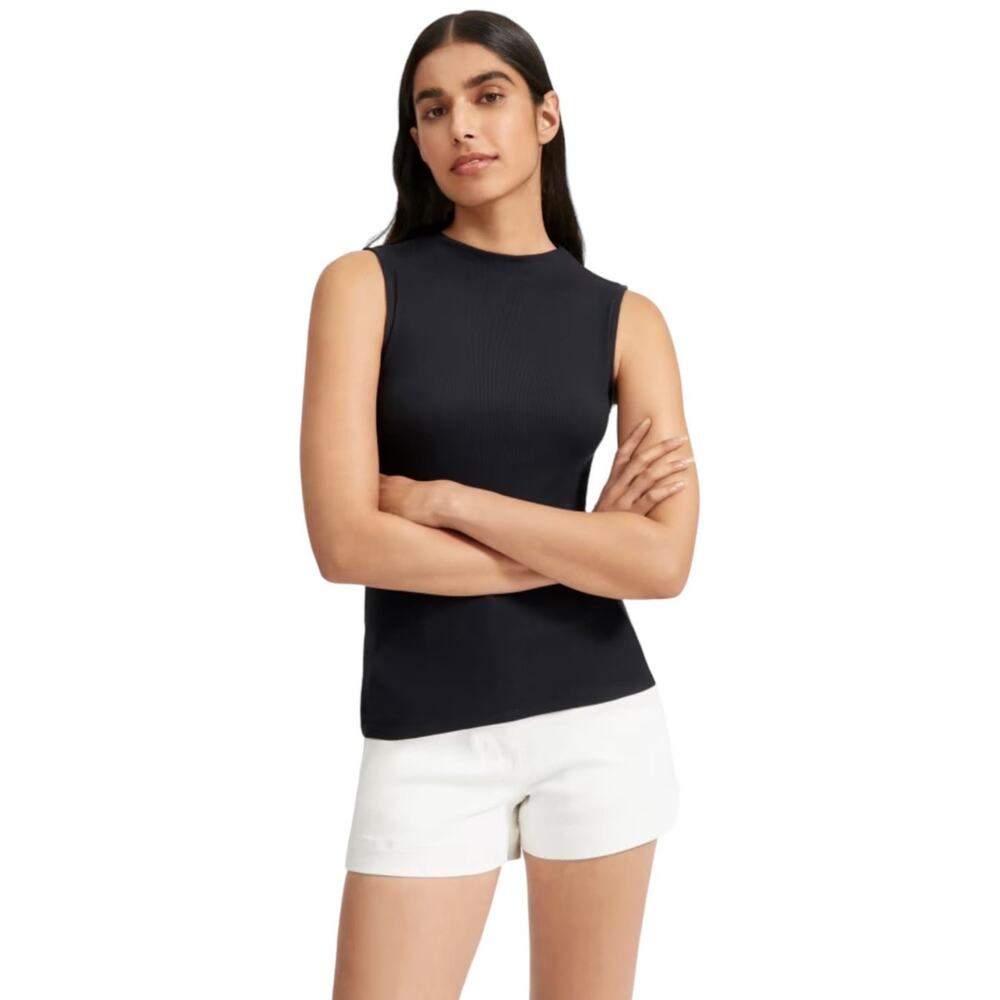 NWT! Everlane The Pima Micro-Rib Funnel-Neck Tank - Size XS